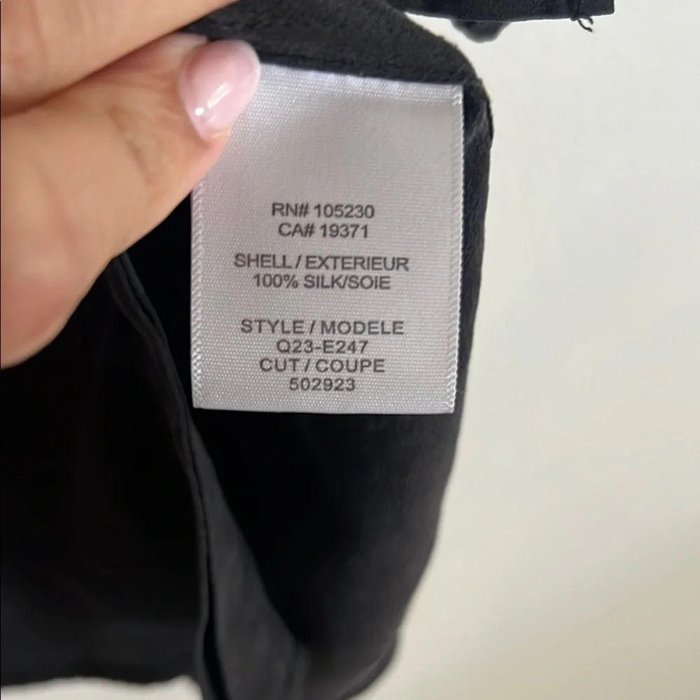 Equipment Black Sleeveless Notched Collar Tank Top - Picture 5 of 6